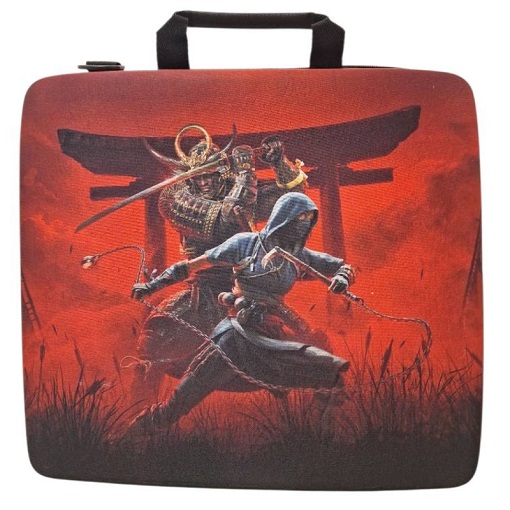 کیف حمل کنسول ps4 fat slim pro طرح Assassin’s Creed – Samurai