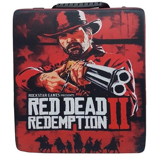 کیف حمل کنسول ps4 fat slim pro طرح Red Dead Redemption 2